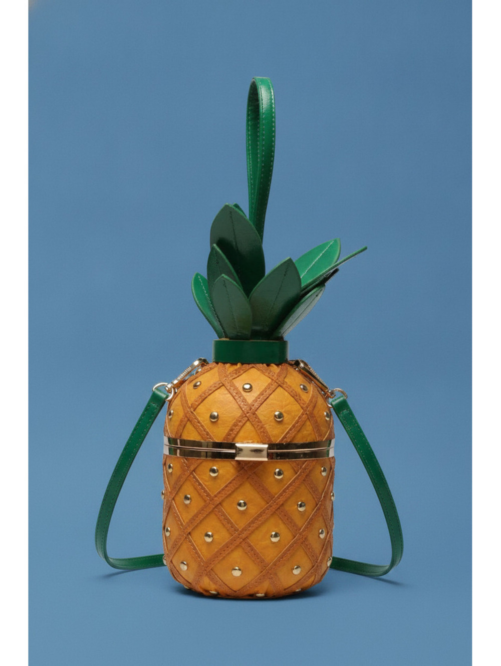 Trendy Casual Pineapple Handbag Stylish Crossbody Purse